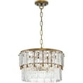 thumbnail image 2 of Progress Lighting Chevall 3-Light Pendant, Gold Ombre, Artisanal Glass, Modern Organic, Luxe, Transitional, 17" x 15.12", 2 of 12
