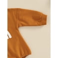 thumbnail image 6 of Franhais Baby Girl Jumpsuit Long Sleeves Rainbow Pattern Crew Neck Romper Bodysuit Outdoor Wear, 6 of 8