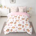 thumbnail image 2 of Manfei Bow Hats Girl Bedding Comforter Set 7pcs,Western Cowgirl Queen Bedding Sets Super Cozy,Stars Print Queen Sheet Sets,Microfiber Bedroom Decor,Reversible, 2 of 8