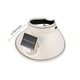 thumbnail image 3 of UPF 50+ Solar Fan Hat with USB Charging, 3-Speed Adjustable Cooling Sun Hat, Rechargeable Portable Cap with 360° Rotatable Fan for Outdoor Fishing Hiking, 4.7in, 3 of 6