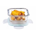 thumbnail image 1 of Contenedor de vidrio borosilicato SignoraWare Lock N Store Square High apto para microondas con tapa hermética | Tarro multiusos (800 ml, transparente, apto para alimentos), 1 of 3