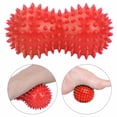 thumbnail image 2 of Balle de massage à picots en PVC, pour le dos, les pieds et les muscles (rouge), 2 of 4