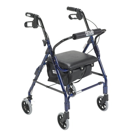 Mimi Lite Walker Rollator, Flame Blue