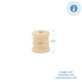 thumbnail image 2 of Wooden Spools 1/2 x 1/2 inch Pack of 100 Unfinished Mini Birch Wood Spools, Splinter-Free, for Crafts and Wood Jewelry by Woodpeckers, 2 of 7