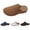 Brown, variant on Women's Cut-Out Wedge Mule Slides Breathable Soft Sole Closed-Toe Shoes Summer Footwear White 36