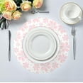 thumbnail image 5 of Bright Pink Petals Round Placemats Washable Placemats Non-Slip Heat-Resistant Table Place Mats for Dining Kitchen Holiday Party Table 15.4"-1PCS Home Decor, 5 of 7