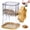 Mustard Yellow, variant on Manual Nut Grinder Hand Crank Peanut Walnut Chopper Mill for Kitchen Baking Navy Blue