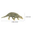 thumbnail image 3 of Brass Pangolin Statue Mini Animal Figurine Desktop Animal Craft (Golden), 3 of 9