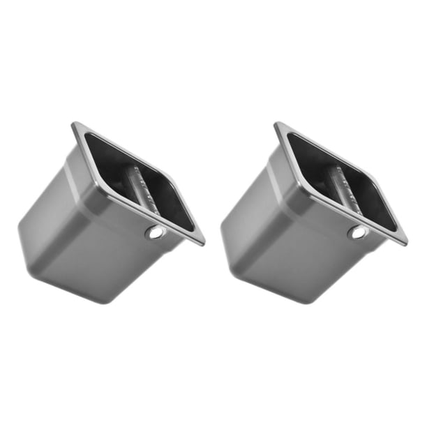 Inteprter Cubo de polvo de café de cocina antideslizante accesorio de máquina de de plástico confiable negro 1.5L Negro 1.5L 2Conjunto