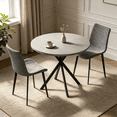 thumbnail image 2 of Small Round Dining Table for 2-4 People, 31.8" Modern Round Kitchen Table, Space-Saving Table for Living Dining Room, Coffee ,Apartment, 2 of 7