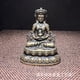 thumbnail image 3 of Antique bronze miniature Buddha statue, pocket-sized Buddha, Medicine Buddha statue, miniature Shakyamuni Buddha., 3 of 4