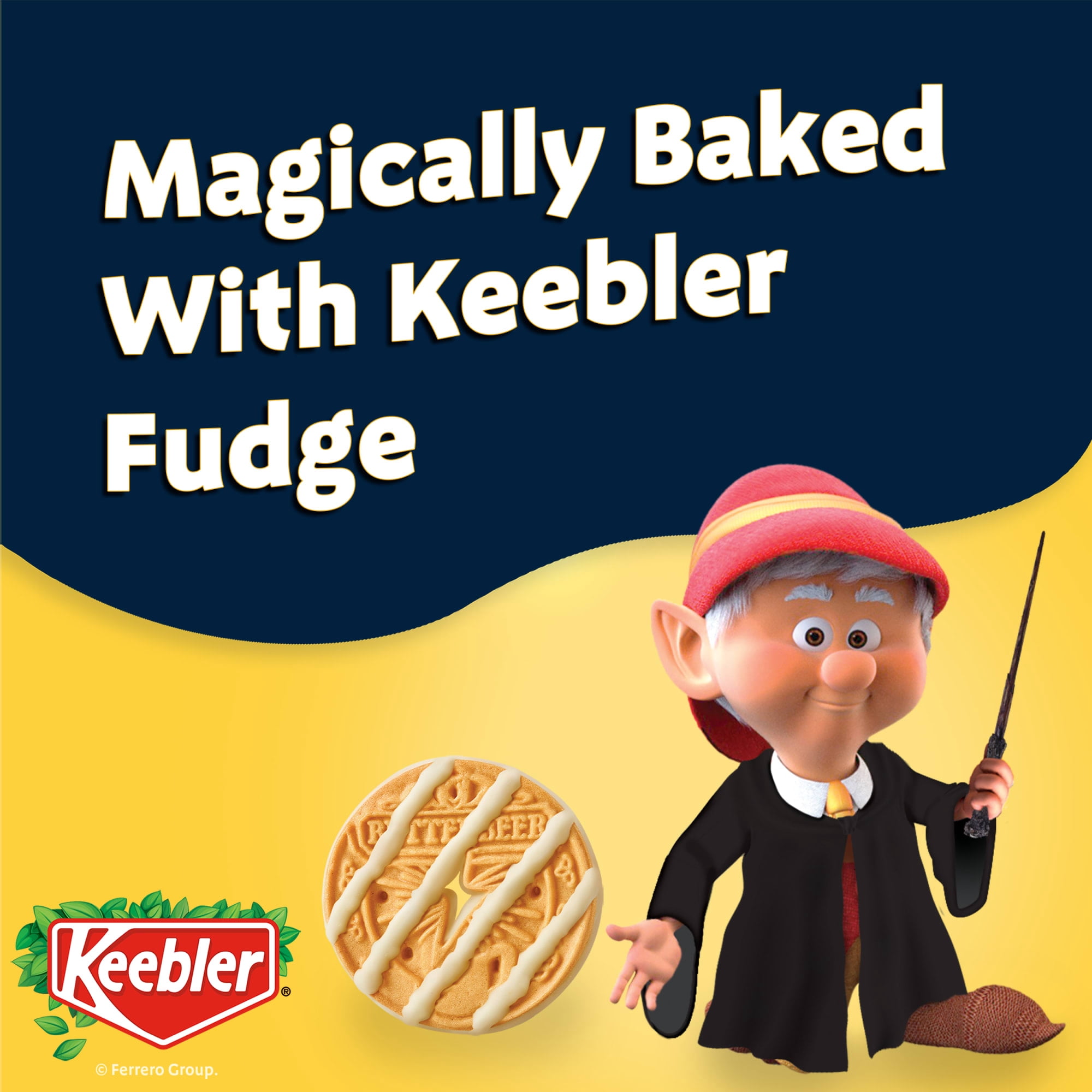 Keebler Fudge Stripes Harry Potter™ Butterbeer Cookies for Harry Potter Fans, 9.5 oz Pack
