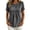 Dark Gray, variant on Women's Blouse Tops Short Sleeve Crew Neck Button Front Summer Shirts Solid Color Lightweight Breathable Fashion Tunics