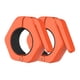 thumbnail image 1 of 2x abrazaderas de barra collares de barra placas de peso seguras en liberación rápida antideslizante diámetro interior 50mm Clips de cuello de bloqueo naranja, 1 of 8