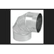 thumbnail image 1 of Codo imperial de acero galvanizado de 15 cm de diámetro ajustable a 90°, 1 of 1