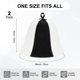 thumbnail image 3 of Uxcell 2-Pack Gorro de Sauna para Mujeres y Hombres, Gorro de Sauna de Fieltro Vaporarium Suave Duradero Cómodo Transpirable [Blanco y Negro], 3 of 7