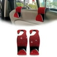thumbnail image 1 of 2PCS Car Seat Hooks, Car Bling Rhinestone Seat Headrest Hooks, Front and Rear Seat Hook Organizer, Can be Used for Handbags, Clothes, Purse, Water Bottles (Red), 1 of 5
