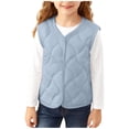 thumbnail image 2 of Chaquetas y abrigos casuales sin mangas y sin capucha de invierno acolchados de seda engrosados que se pueden usar en exteriores e interiores. Artefacto de uniforme escolar para niños y niñas. Conjunt, 2 of 6