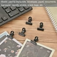 thumbnail image 5 of Uxcell Metal Hinge Clip Clamp 24x22x16mm Small Binder Clips 30 Pack  Black, 5 of 5
