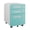 Blue, variant on 3-Drawer Rolling File Cabinet with Lock – Mobile Carbon Steel Storage
