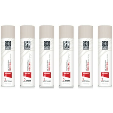 6 Pack Salon Grafix Mega Hold Professional Freezing Hair Spray, 10 Ounces Each