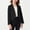 Black, variant on Girls Blazer Solid Color Lapel Suit Coat Kids Button Down Open Front Long Sleeve Blazer Jacket 5-14 Years