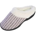 thumbnail image 4 of Roxoni Womens House Slippers Knit Fleece Lined House Shoes Cozy Clog, 4 of 6