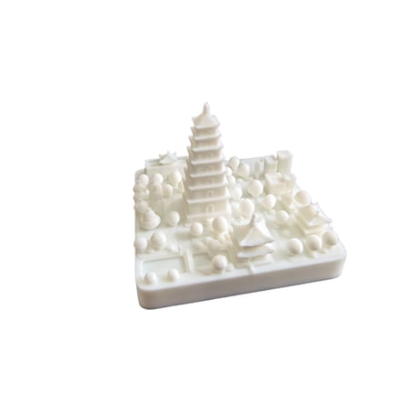 1PC miniature Xi an landmark building 3D printing