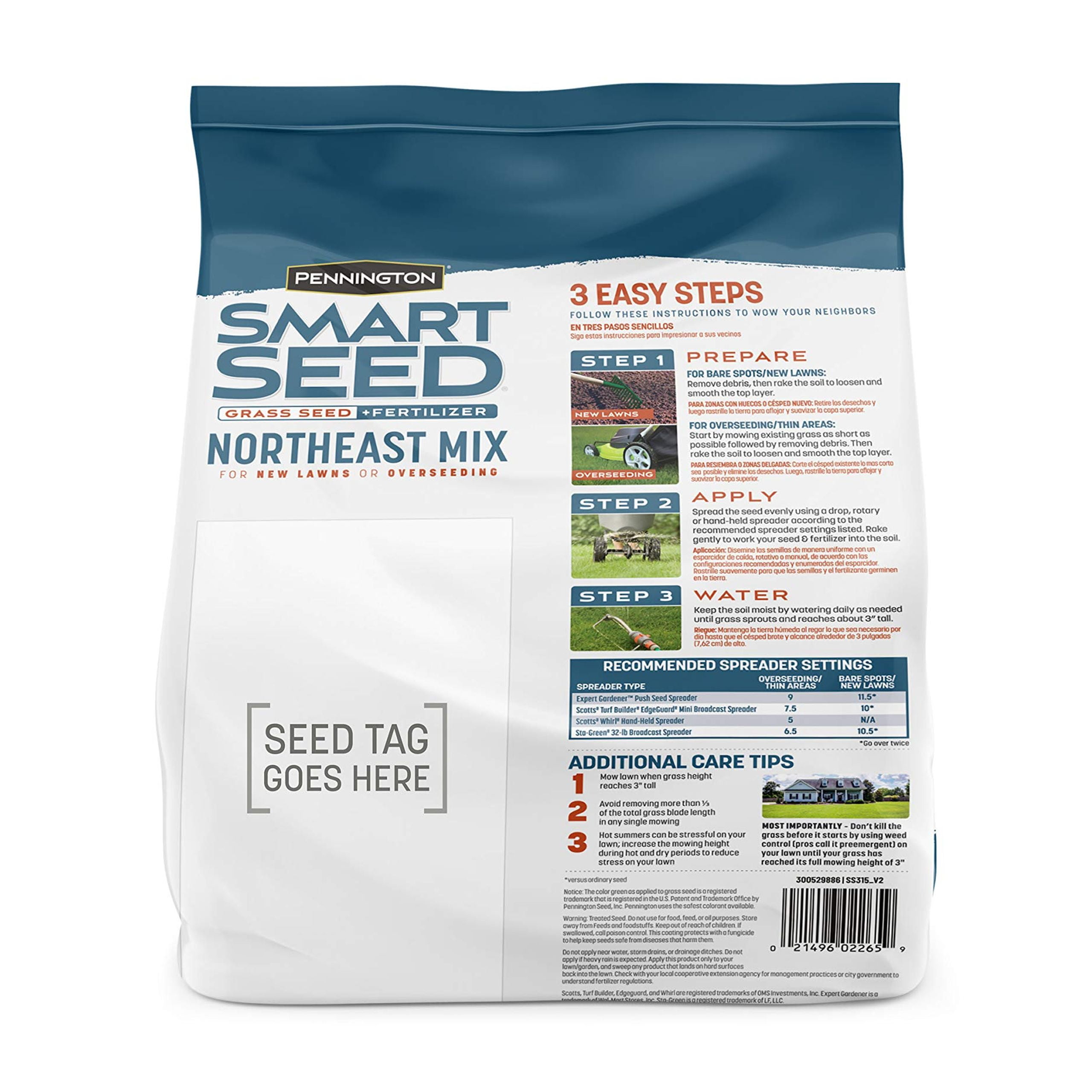 Pennington Smart Seed Northeast Grass Mix MVR1&nbsp;3 lb