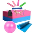 thumbnail image 4 of Greeniant 9 Uds suministros de Yoga pelota de Yoga banda de resistencia de ladrillo de Yoga equipo de Fitness para gimnasio en casa Accesorios para máquinas de ejercicios Azul Greeniant OD010562-02, 4 of 6