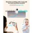 thumbnail image 6 of Jartoo 2K Video Baby Monitor 3600ft long Range, ANC, 2-way Talk, AI Cry Detection 24H Battery Life, 6 of 8
