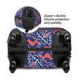 thumbnail image 2 of Susaid Retro plants forest animals Print Elastic Washable Suitcase Cover with Hidden Zipper, Fits 18-32 Inch Luggage for Protection During Travel-Medium, 2 of 7