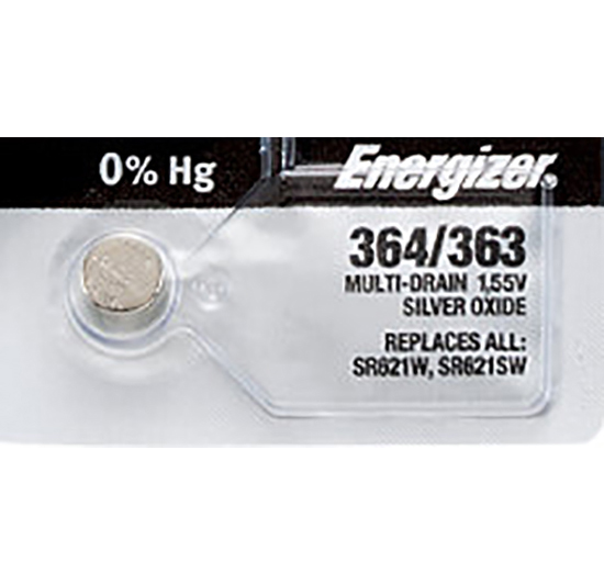 1 x Energizer 362 Watch Batteries, SR621SW or 363 Battery Walmart Canada