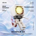 thumbnail image 7 of Searchlight Desktop Fan 5000mAh Rechargeable, 11 Lighting Modes USB Portable Desk Fan with Stepless Speed Control & Adjustable Angle, Quiet Personal Cooling Fan for Office Home Study, 7 of 7