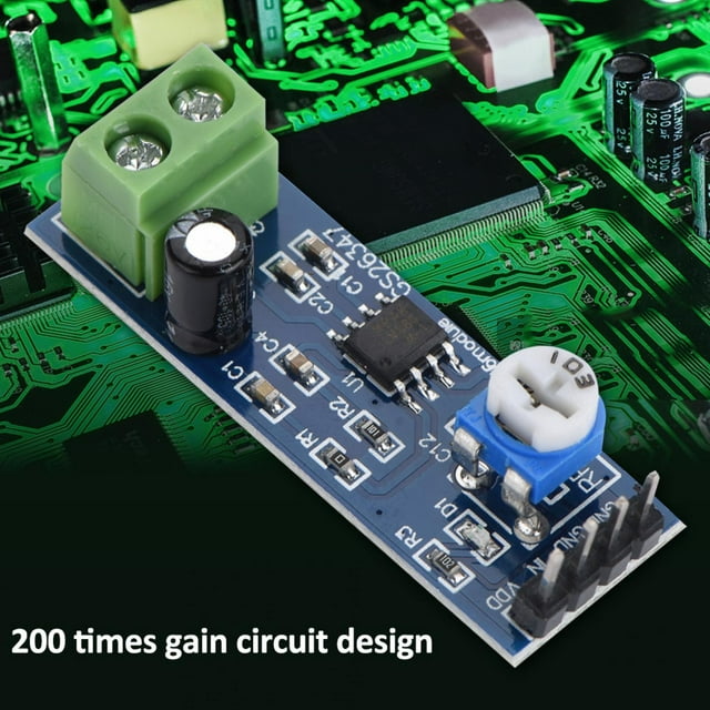 Sanpyl Módulos de Amplificador de Audio, 5 Piezas 200 Veces Ganancia 5V-12V LM386 Chip Audio Board Ecomeon no