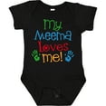 thumbnail image 3 of Inktastic My Meema Loves Me Boys or Girls Baby Bodysuit, 3 of 5