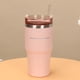 thumbnail image 3 of Vaso aislado al vacío de acero inoxidable 304 con taza de coche aislada al vacío con pajita, 3 of 9