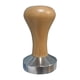 thumbnail image 1 of Distribuidor de café Tamper de café perfecl herramienta de prensa manual de café 49mm Marrón claro, 1 of 8