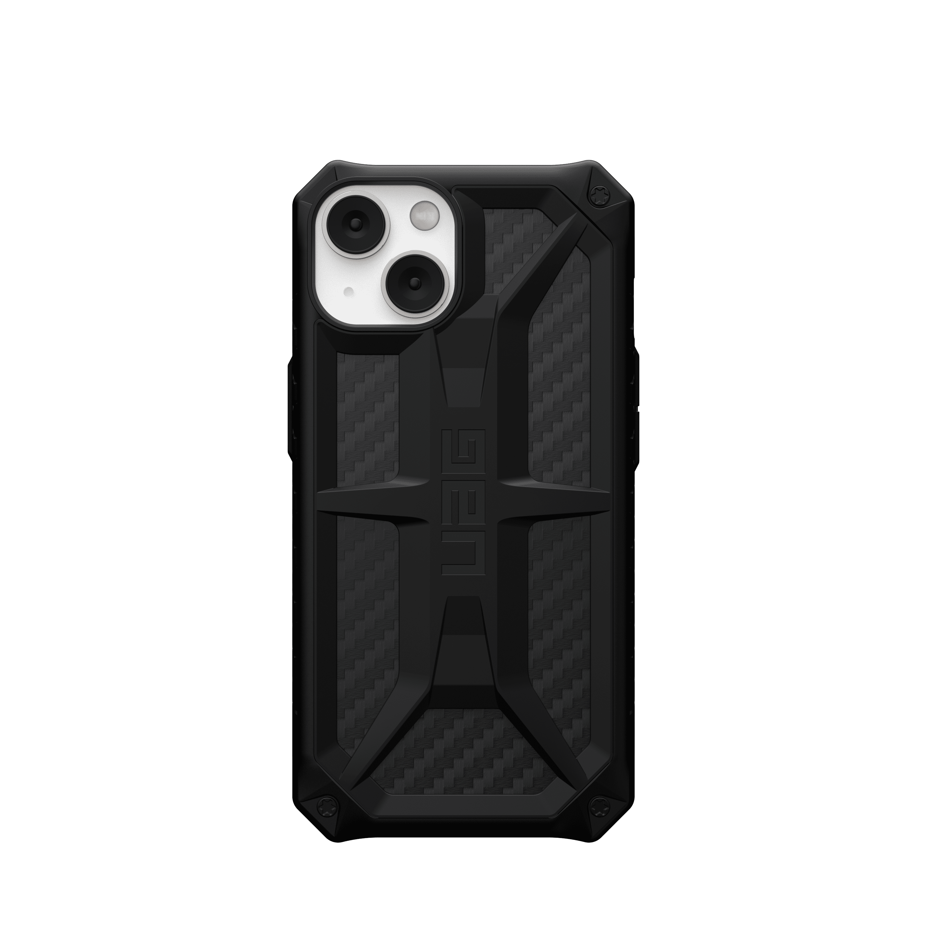 UAG iPhone 14 Case Carbon Fiber 6.1" Monarch Rugged Premium Protective Cover Lightweight Slim Shockproof Dropproof Compatible with Wireless Charging by URBAN ARMOR GEAR