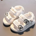 thumbnail image 2 of Viluyesy Boys' and Girls' Adjustable Sports Sandals for Kids Lightweight Beach & Outdoor Water Sandals White Size 3.5, 2 of 4