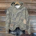 thumbnail image 5 of lulshou Unisex Hoodies Camouflage Leaf Print Hoodie Men & Women's Fleece-Lined Long Sleeve Sweatshirt with Front Pocket, Cozy Pullover for Outdoor, Camouflage, S, 5 of 8