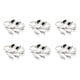 thumbnail image 5 of Toystoory Servilletas de San Valentín Cierres de diseño de hojas plateadas Anillos de servilletas Toallas de papel circulares para diario Joyería de Type1 NO1 Toystoory CBP363127, 5 of 6