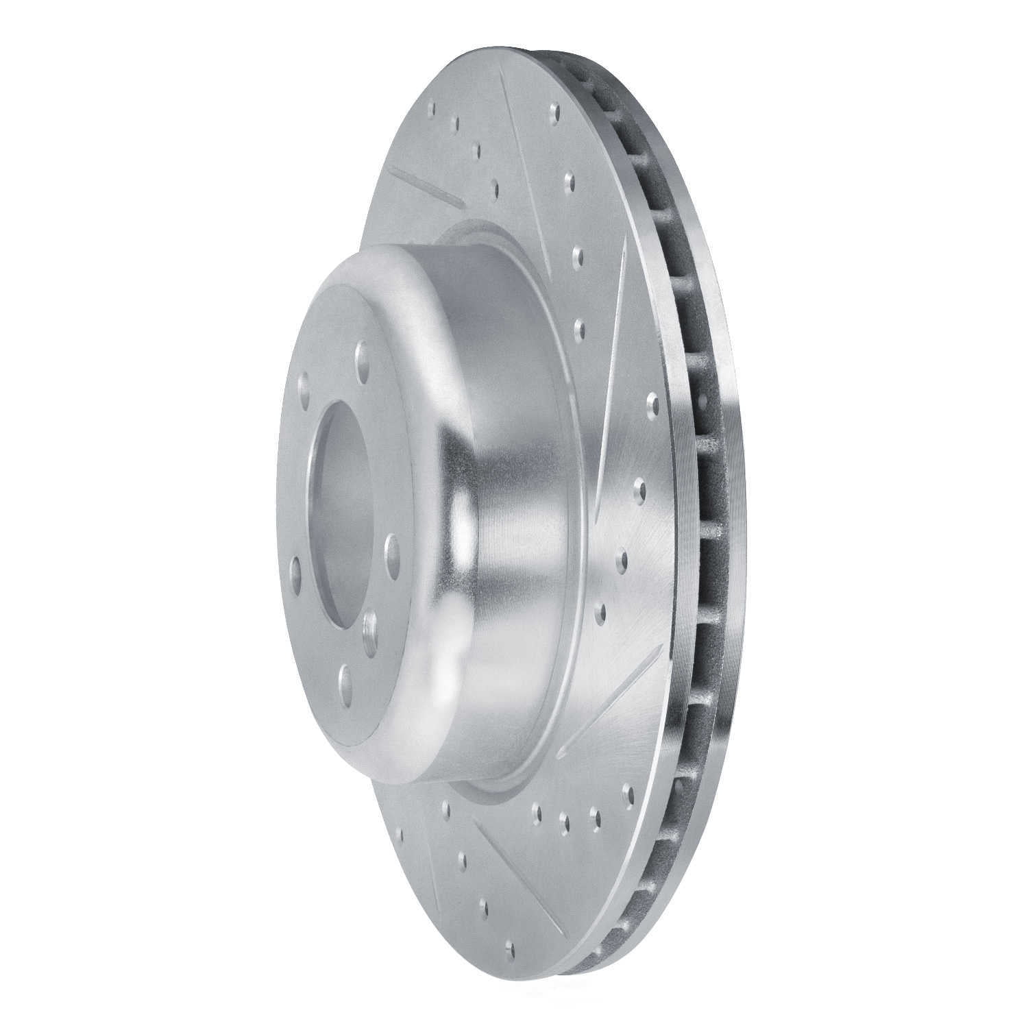 Dynamic Friction Company 631-31096R DFC Brake Rotor - Drilled And Slotted - Silver