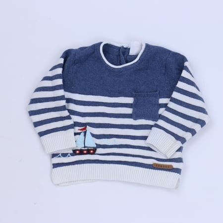 

Pre-owned Sprout Boys Blue | White Sweater size: 3-6 Months