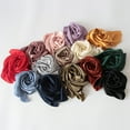 thumbnail image 3 of Thinsony Women Solid Satin Square Scarf Winter Pure Color Head Neck Shawl Ladies Gift Kerchief, 3 of 9
