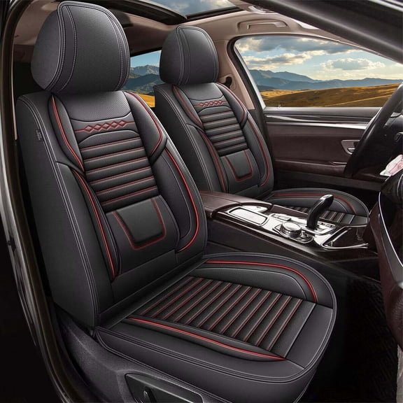 LAONNVIR Seat Covers Full Set Fit for Toyota Tacoma 2024-2025 Truck Double Crew Cab Semi-Custom Car Seat Covers