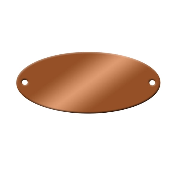 Stamping Blanks - Oval Copper Tags Pk/10