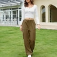 thumbnail image 2 of Birdeem Womens Casual Loose Solid Color Pocket Pants, 2 of 8