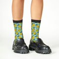 thumbnail image 5 of Kids Girls Boys Socks - Lemon print Comfort Breathable Crew Socks for Boys Girls Kids, Soft Athletic Running Socks for Boys Socks 6-10 Years Old, 5 of 6