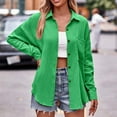 thumbnail image 4 of KBODIU Women's Open Front Cardigan Coat Long Sleeve Loose Open Front Sweater Coat Draped Lightweight Breathable Fall Cardigan Jackets with Pockets Green XXL, 4 of 6